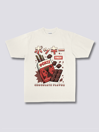 Front Print - Chocolate Pokii T-Shirt
