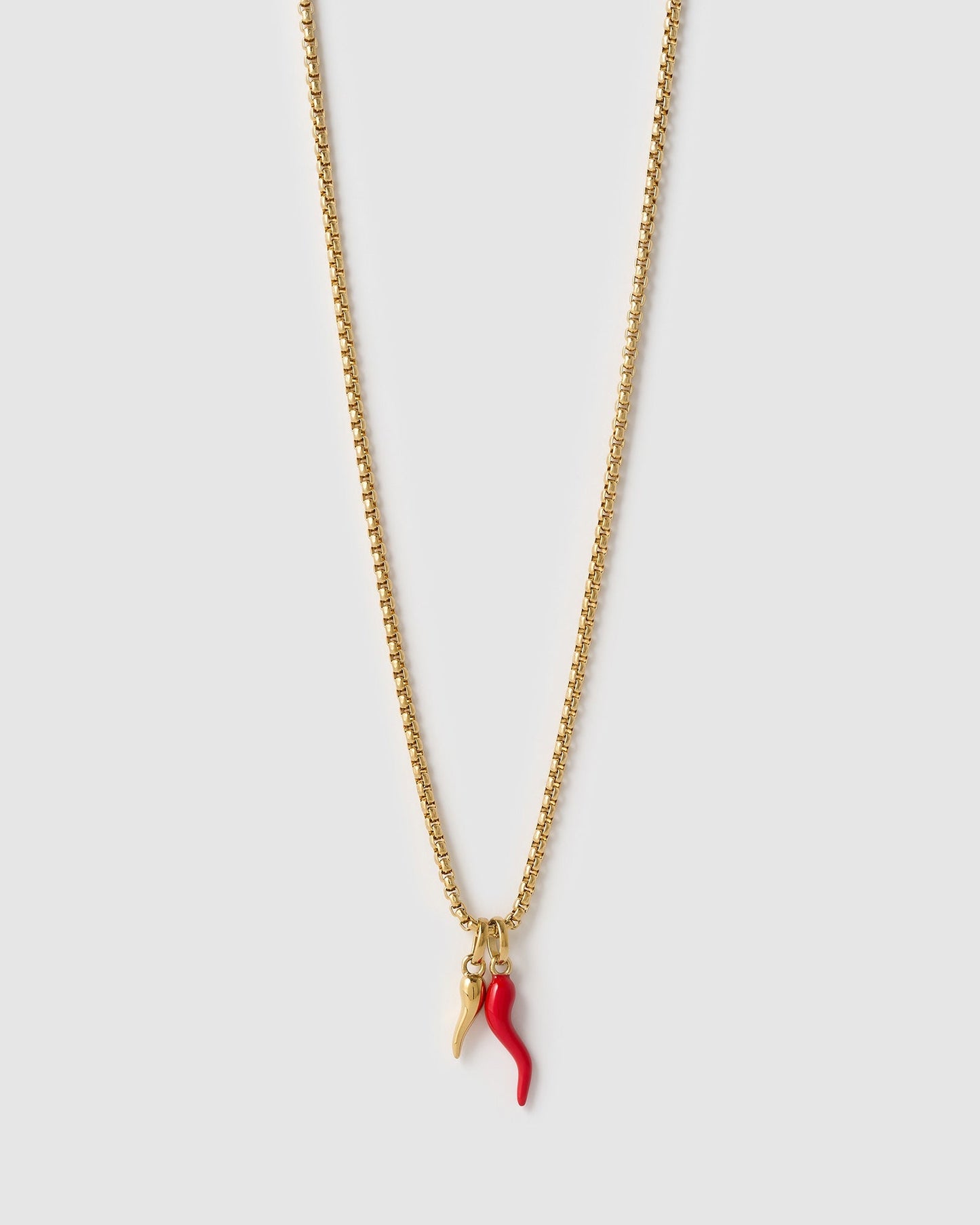 Double Cornicello Charm Combo Necklace