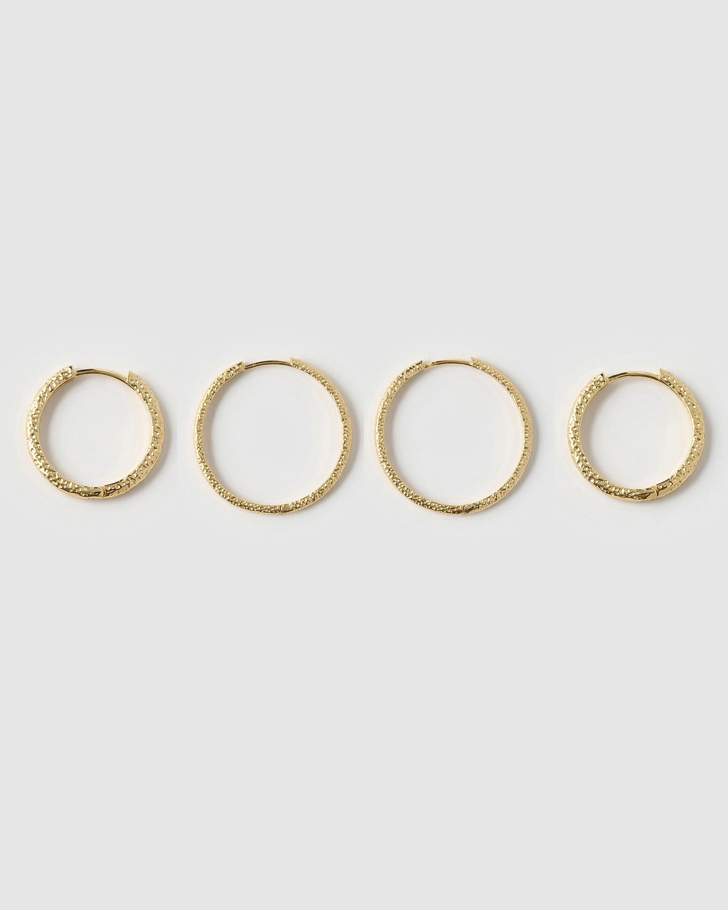 Double Hoop Earring Stack - Gold