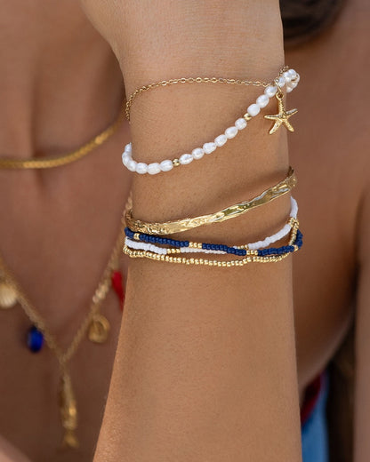 Sunshine Bracelet Stack - Navy