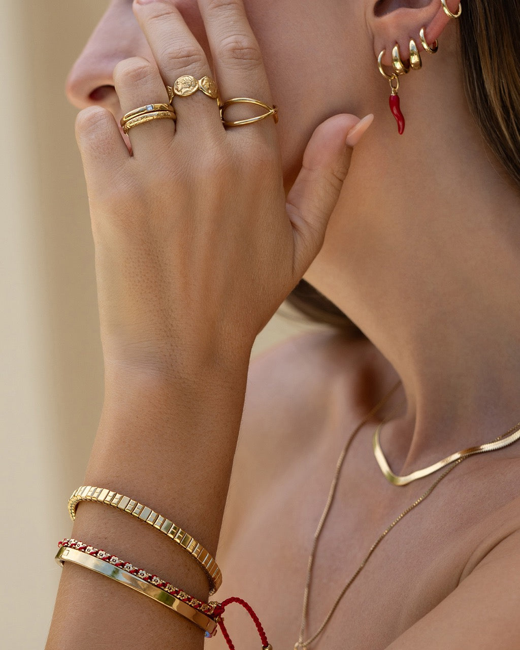 Lori Gold Ring Stack