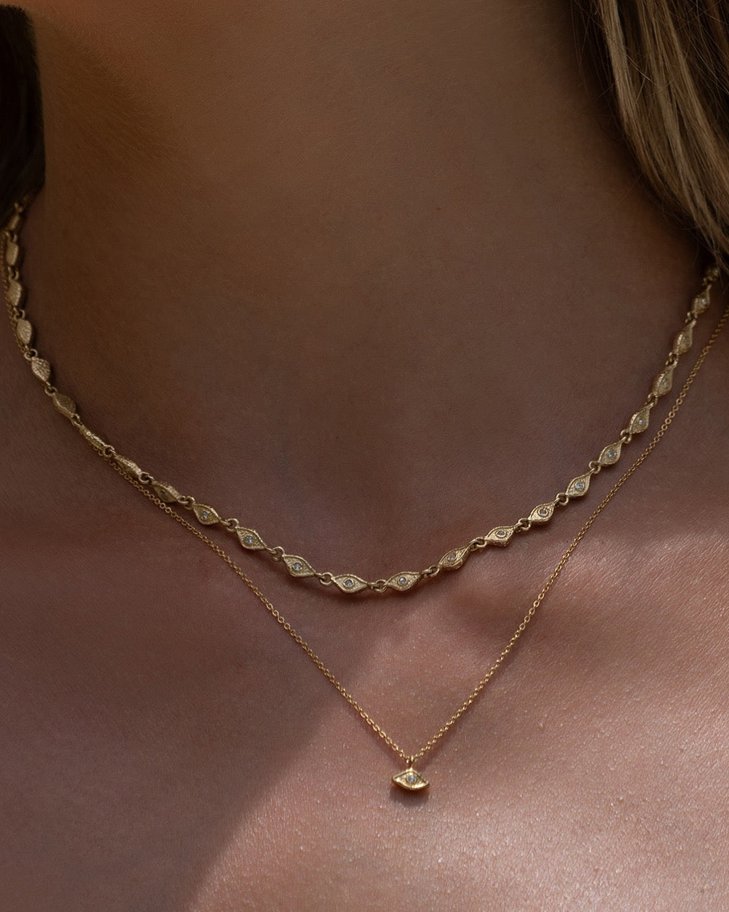 Double Elysian Necklace Stack