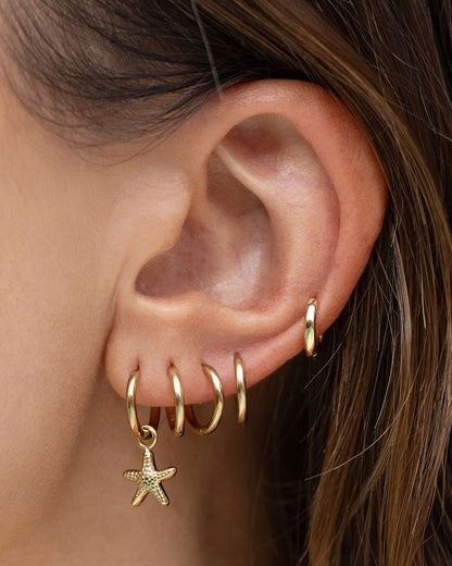 Sea Star Gold Earrings
