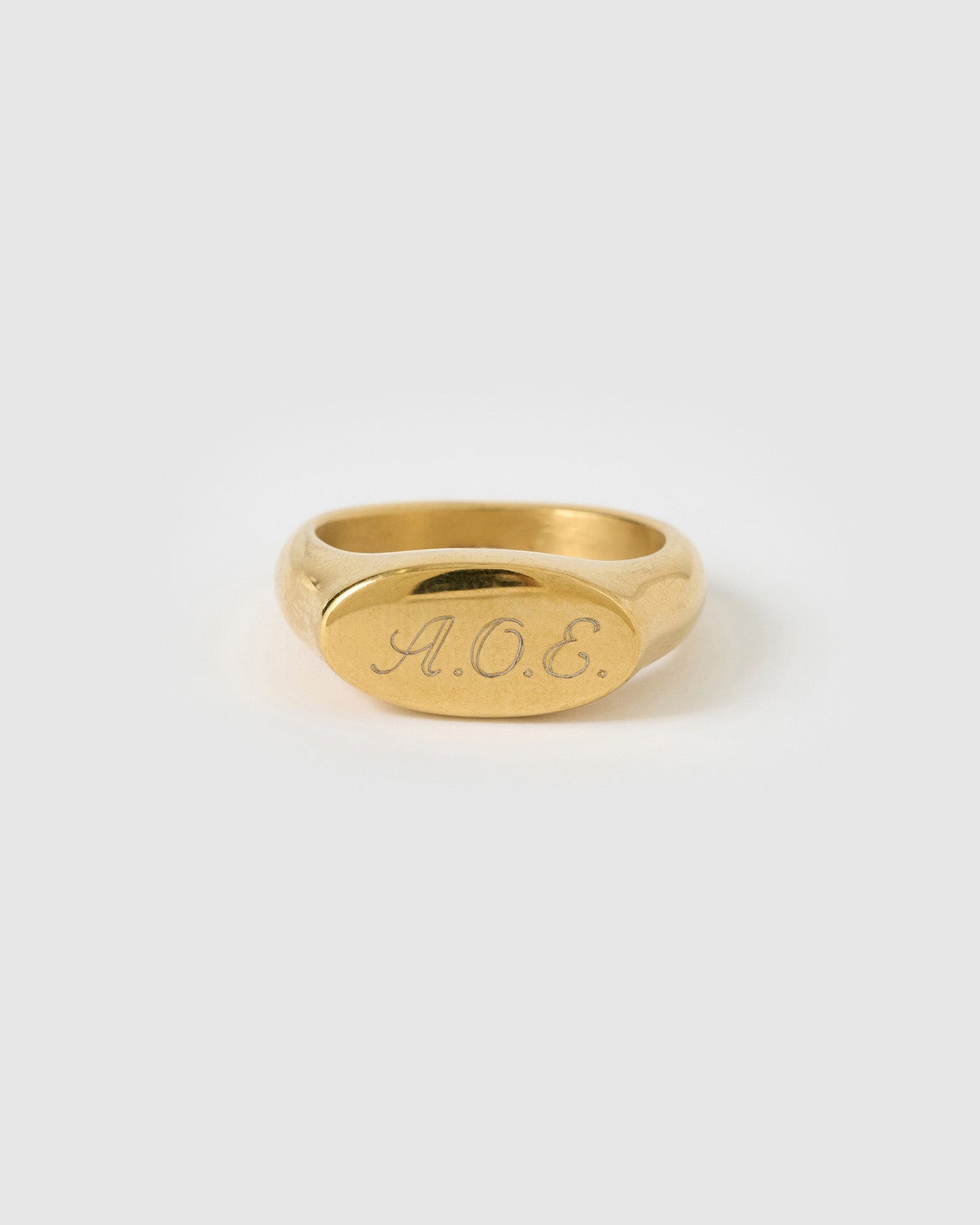 Aster Gold Signet Ring