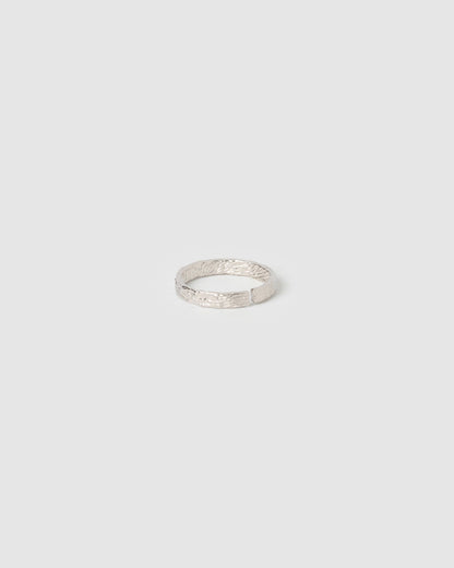 Eros Silver Textured Ring - Small