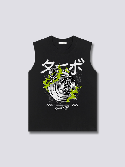 Front Print - Engine Tank Top