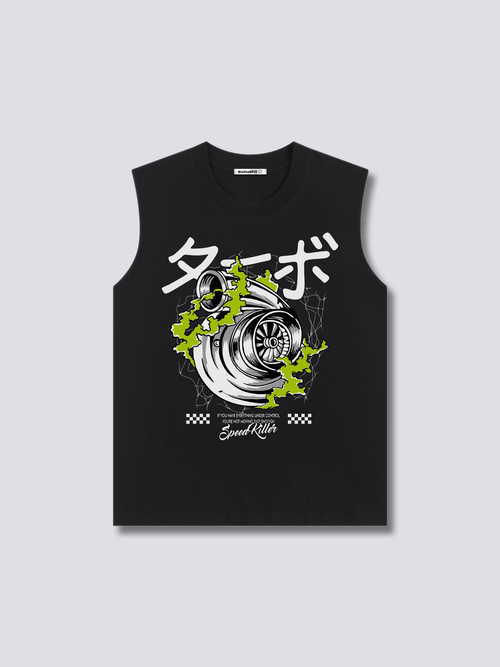 Front Print - Engine Tank Top