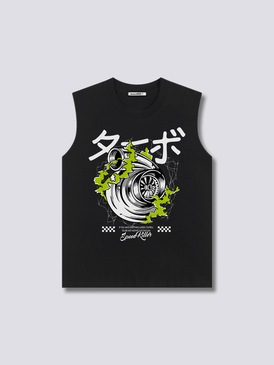 Front Print - Engine Tank Top