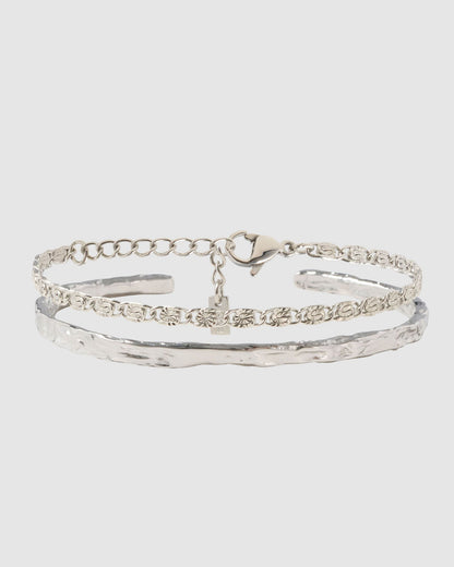 Fireball Bracelet Stack - Silver