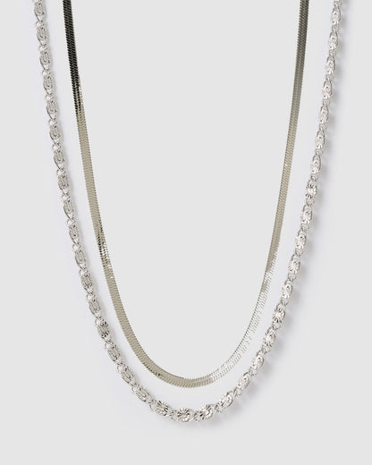 Firefly Necklace Stack - Silver