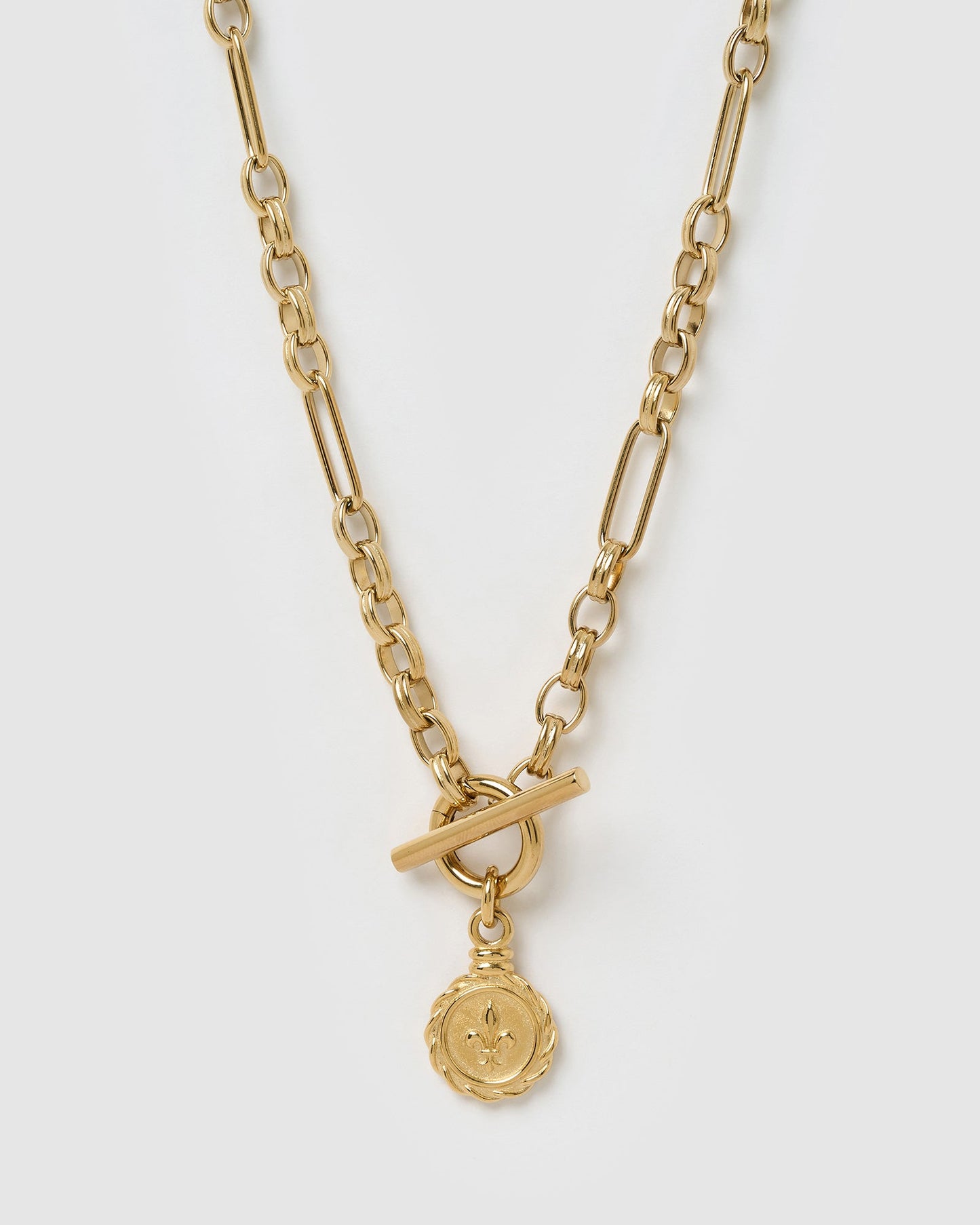 Fleur De Lis Gold Necklace