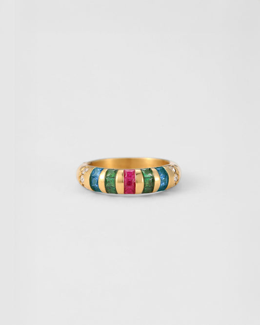 Hallie Gold Ring - Multi