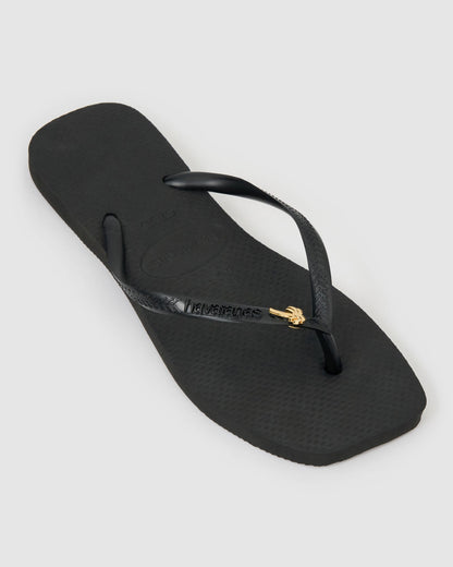 Havaianas Square Toe Palm Tree - Black