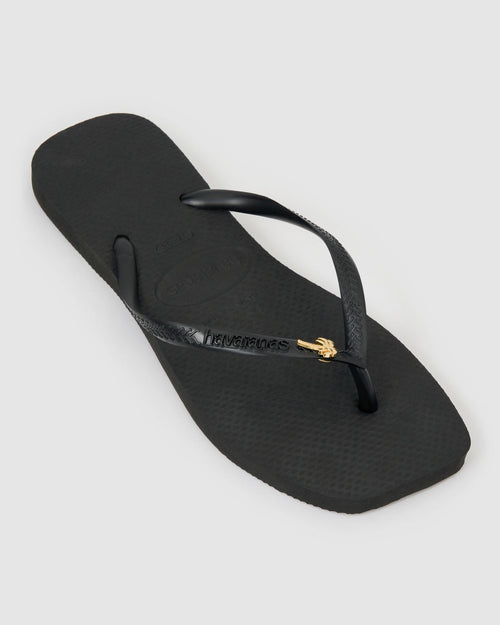 Havaianas Square Toe Palm Tree - Black