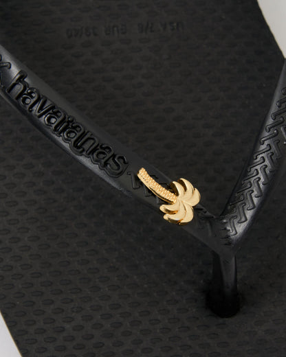Havaianas Square Toe Palm Tree - Black