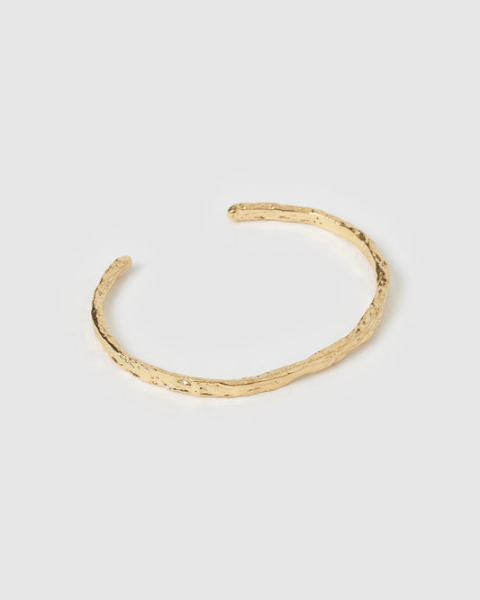 Helios Gold Cuff Bracelet