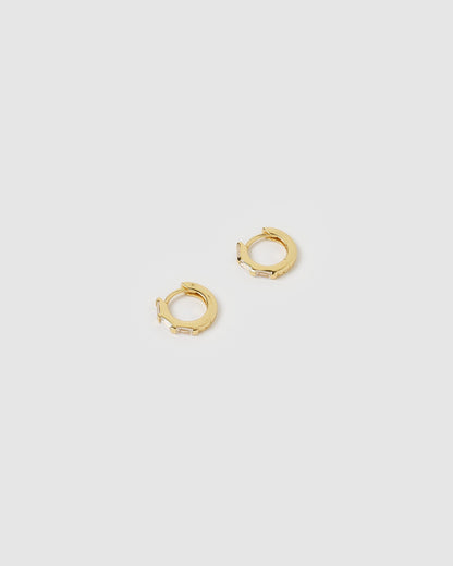 Holi Gold Huggie Earrings