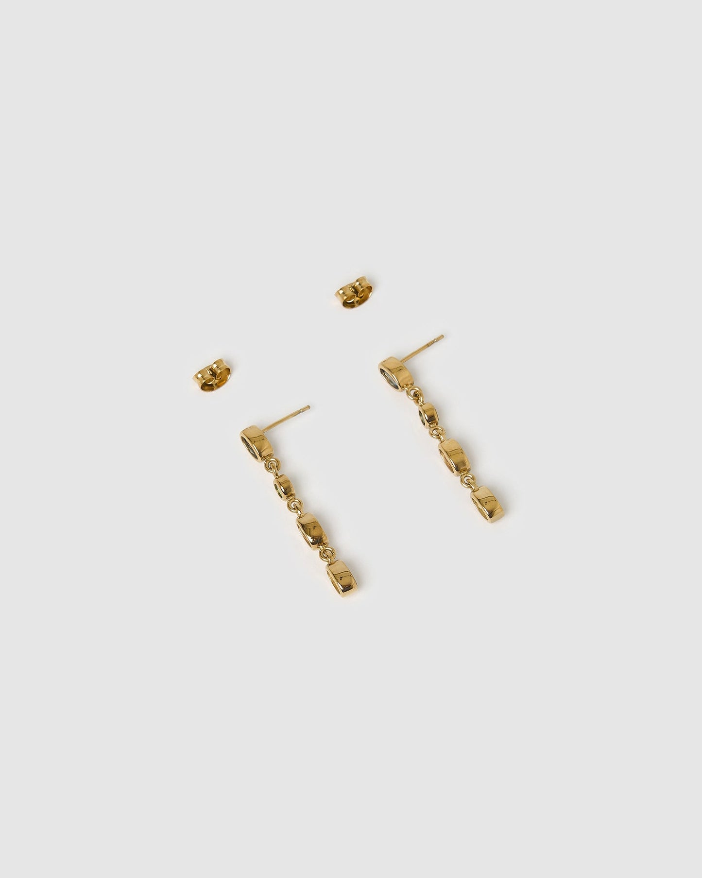 Isadora Gold Earrings - Multi Blue