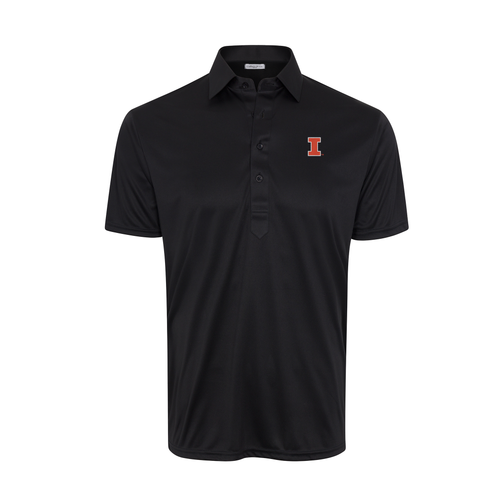 Illinois Semi-Spread Collar Polo Black