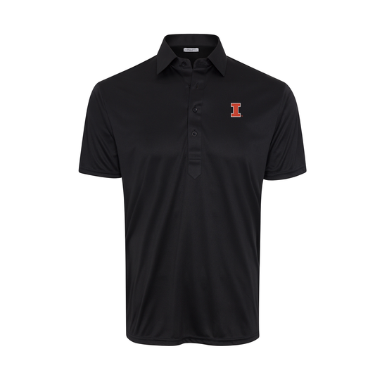 Illinois Semi-Spread Collar Polo Black