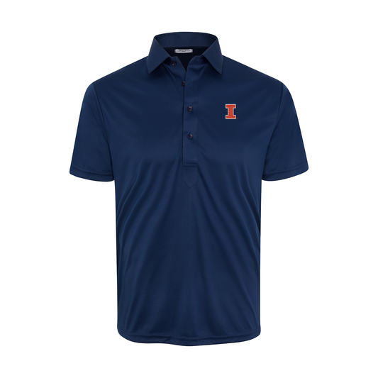 Illinois Semi-Spread Collar Polo Navy