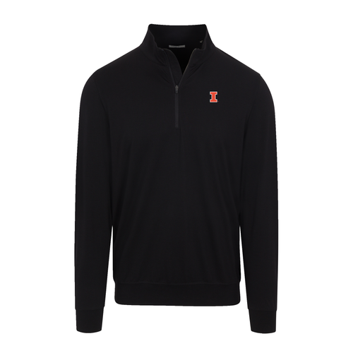 Illinois Velocity Performance Quarter Zip Black