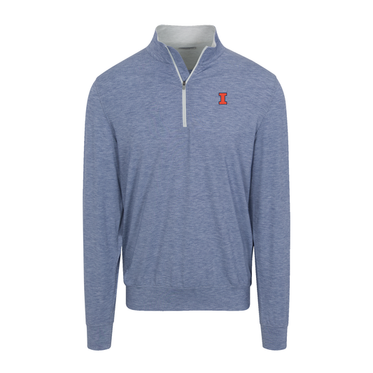 Illinois Velocity Performance Quarter Zip Dark Steel Blue