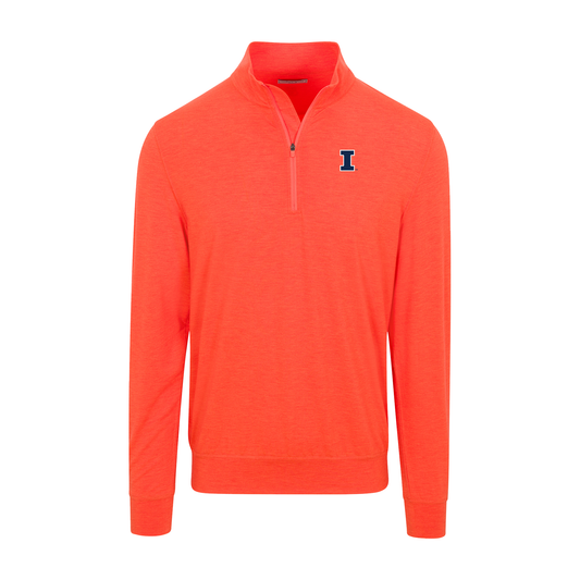 Illinois Velocity Performance Quarter Zip Orange