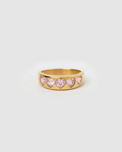 J'adore Gold Ring - Pink