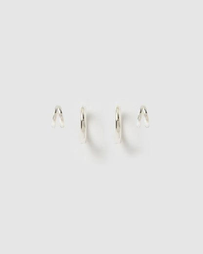 Jeanette Earring Stack - Silver