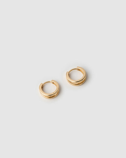 Jean Gold Huggie Earrings