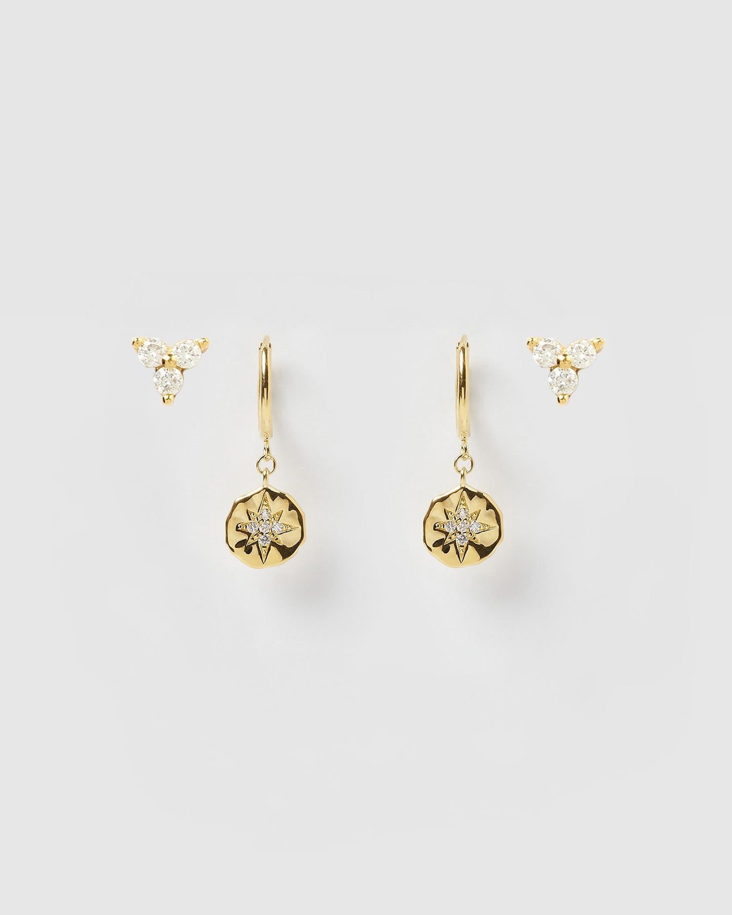Juno Earring Stack - Gold