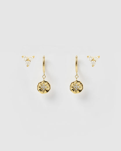 Juno Earring Stack - Gold