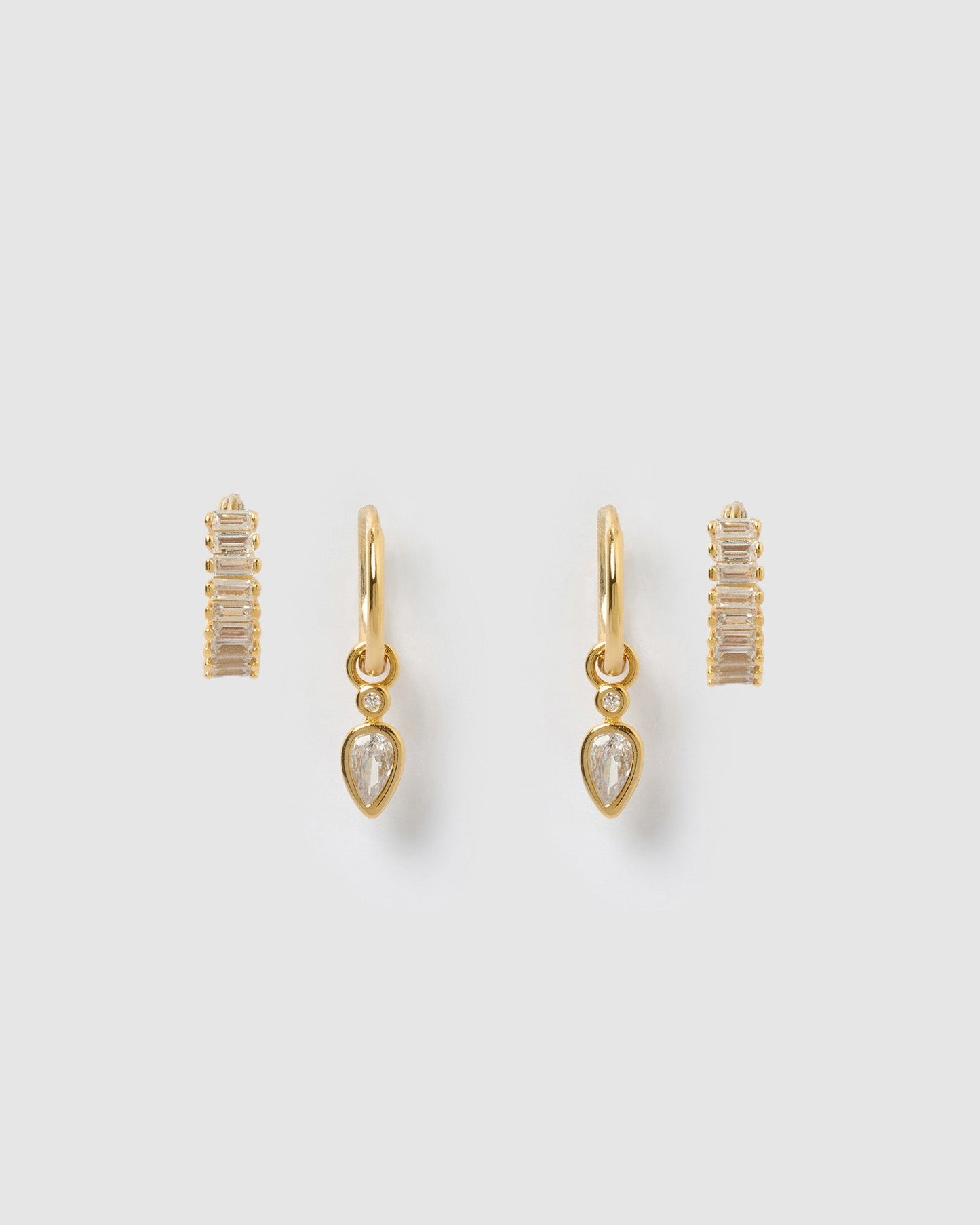 Kailey Earring Stack - Stone