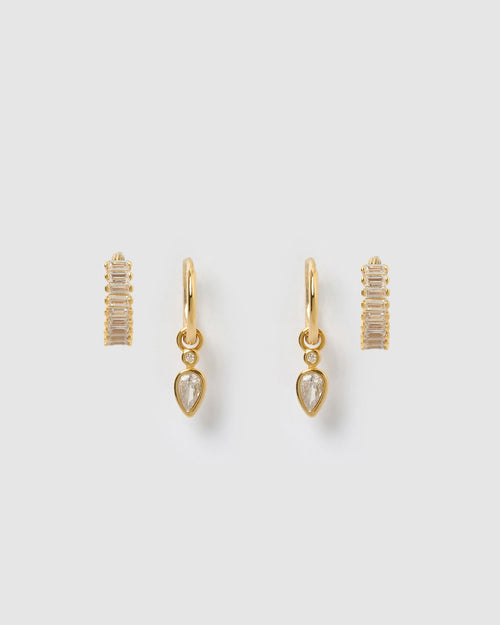 Kailey Earring Stack - Stone