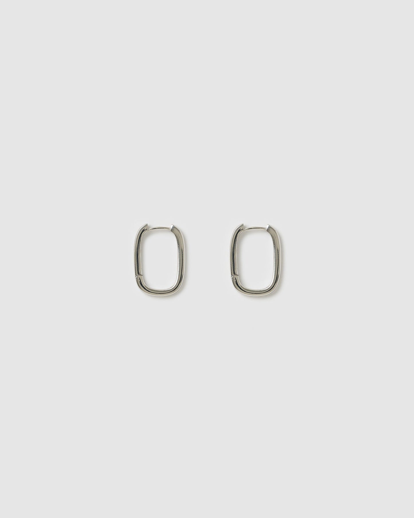 Link-Up Silver Hoop Huggies - Large
