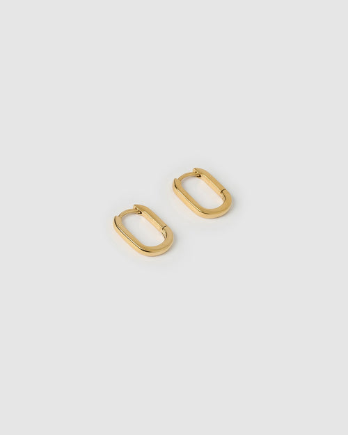 Link-Up Gold Hoop Huggies - Small