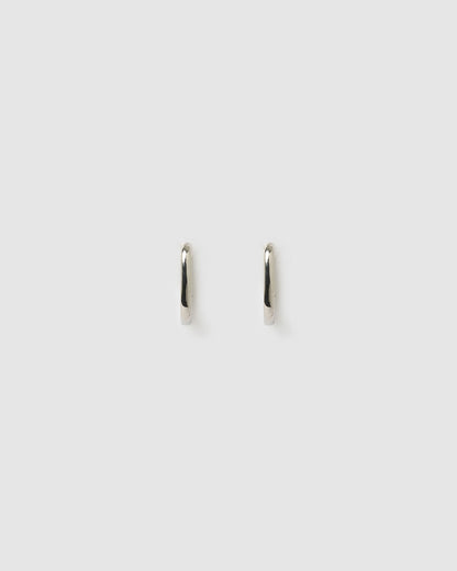 Link-Up Silver Hoop Huggies - Small