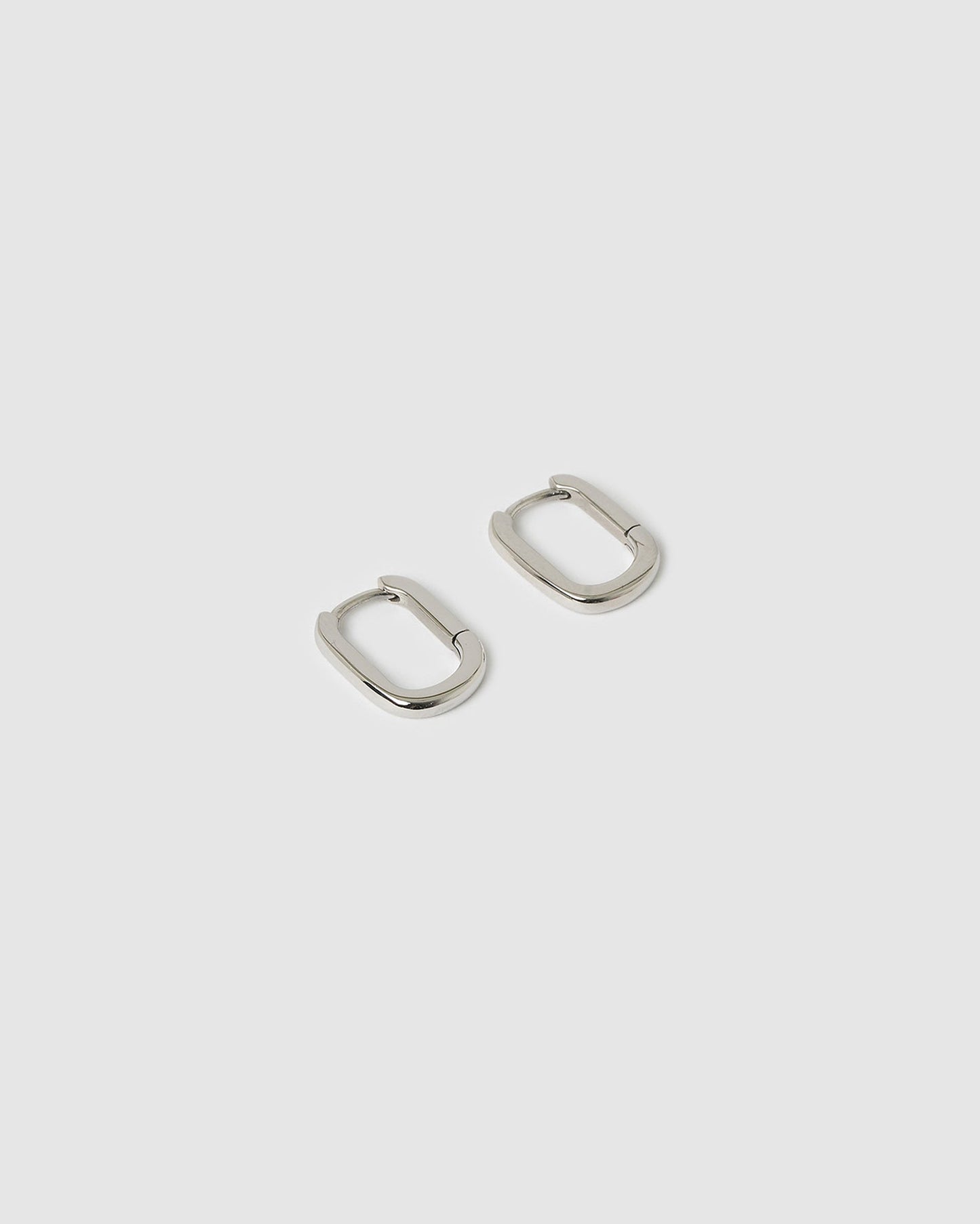 Link-Up Silver Hoop Huggies - Small