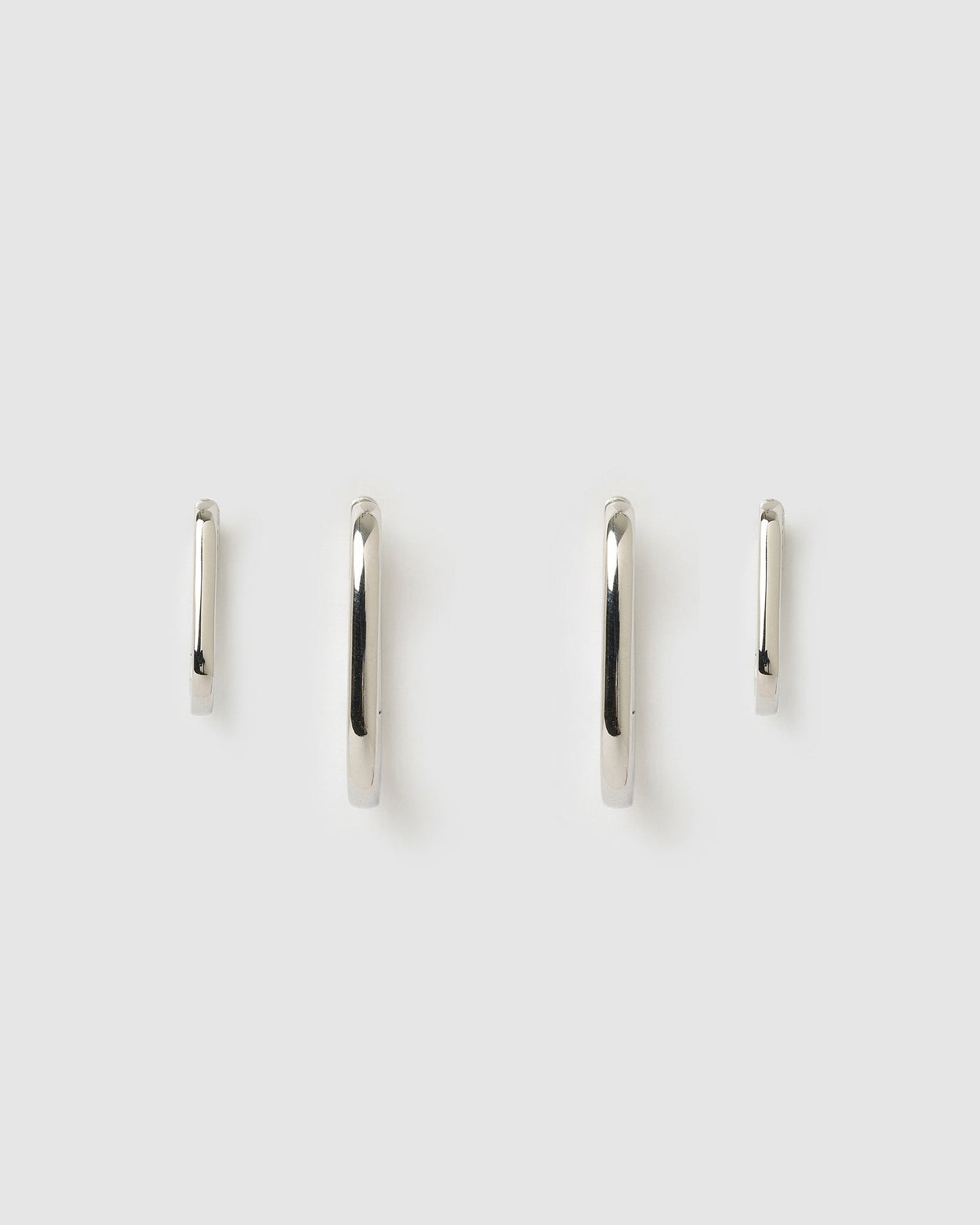 Loop Earring Stack - Silver