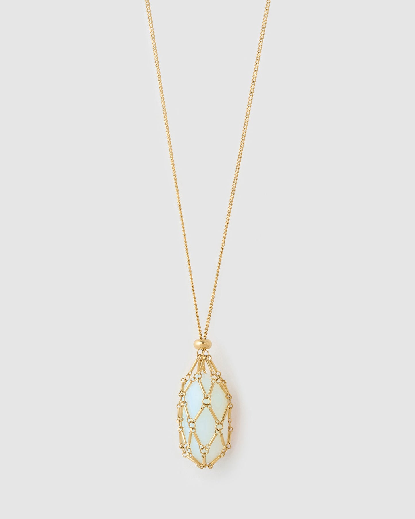 Lotus Necklace - Opal