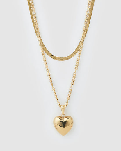 Lovebird Necklace Stack - Gold