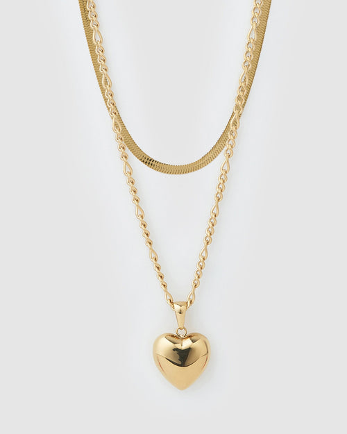 Lovebird Necklace Stack - Gold