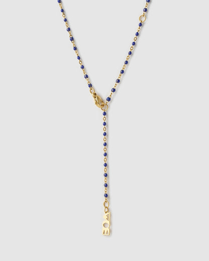 Lucky Fish Charm Necklace - Blueberry