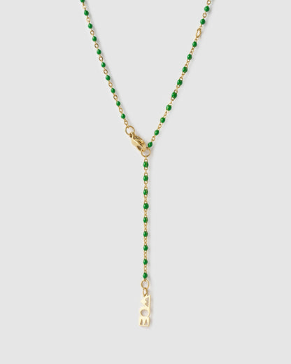 Lucky Fish Charm Necklace - Kiwi