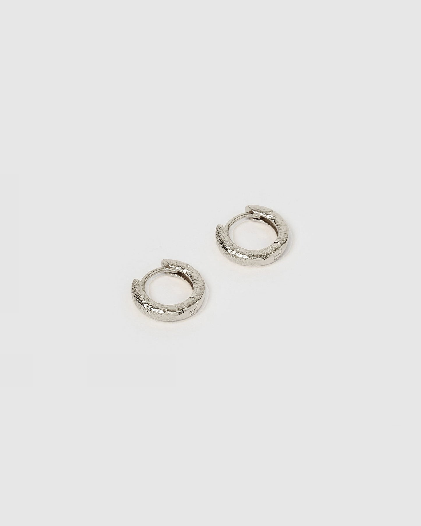 Luka Silver Huggie Earrings