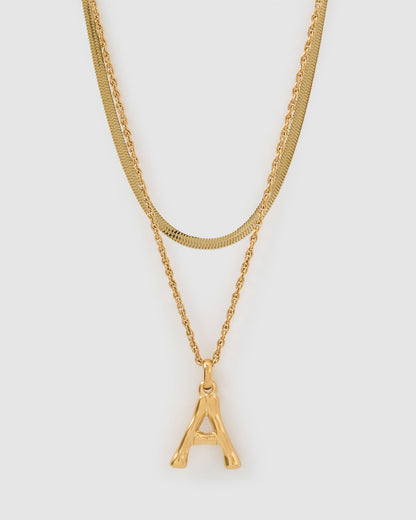 Luxe Letter Necklace Stack
