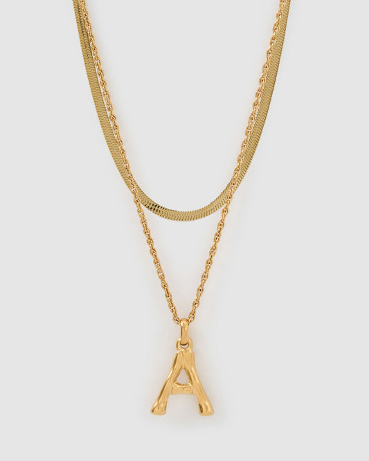 Luxe Letter Necklace Stack