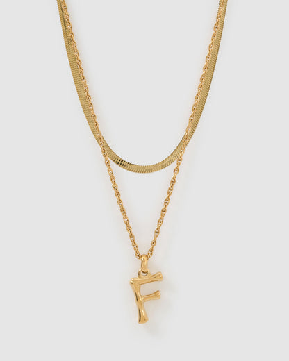 Luxe Letter Necklace Stack