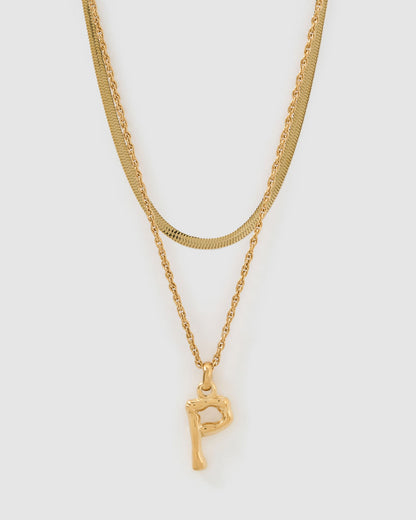 Luxe Letter Necklace Stack